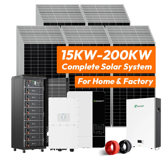 10Kw Hybrid Solar Panels Energy System 5Kw 15Kw 50Kw 20Kw 100Kw Complete Kit Solar Power System with Storage Set for Home