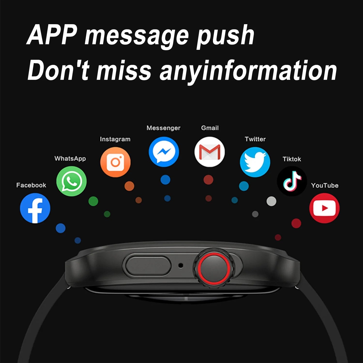 Smart Watch 1.96" Full Touch for Android and Iphone, Smartwatches with Fitness Tracker,100+ Sports Modes Smart Watches for Men Women Black