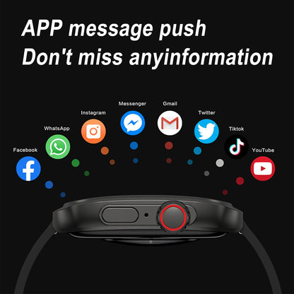 Smart Watch 1.96" Full Touch for Android and Iphone, Smartwatches with Fitness Tracker,100+ Sports Modes Smart Watches for Men Women Black