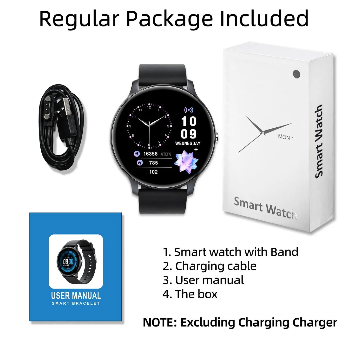 Multifunctional Smart Watch, Fashionable Digital Watch, Wearable Sports Watch, Waterproof Smart Watch for Women & Men #GLOBAL PICKS