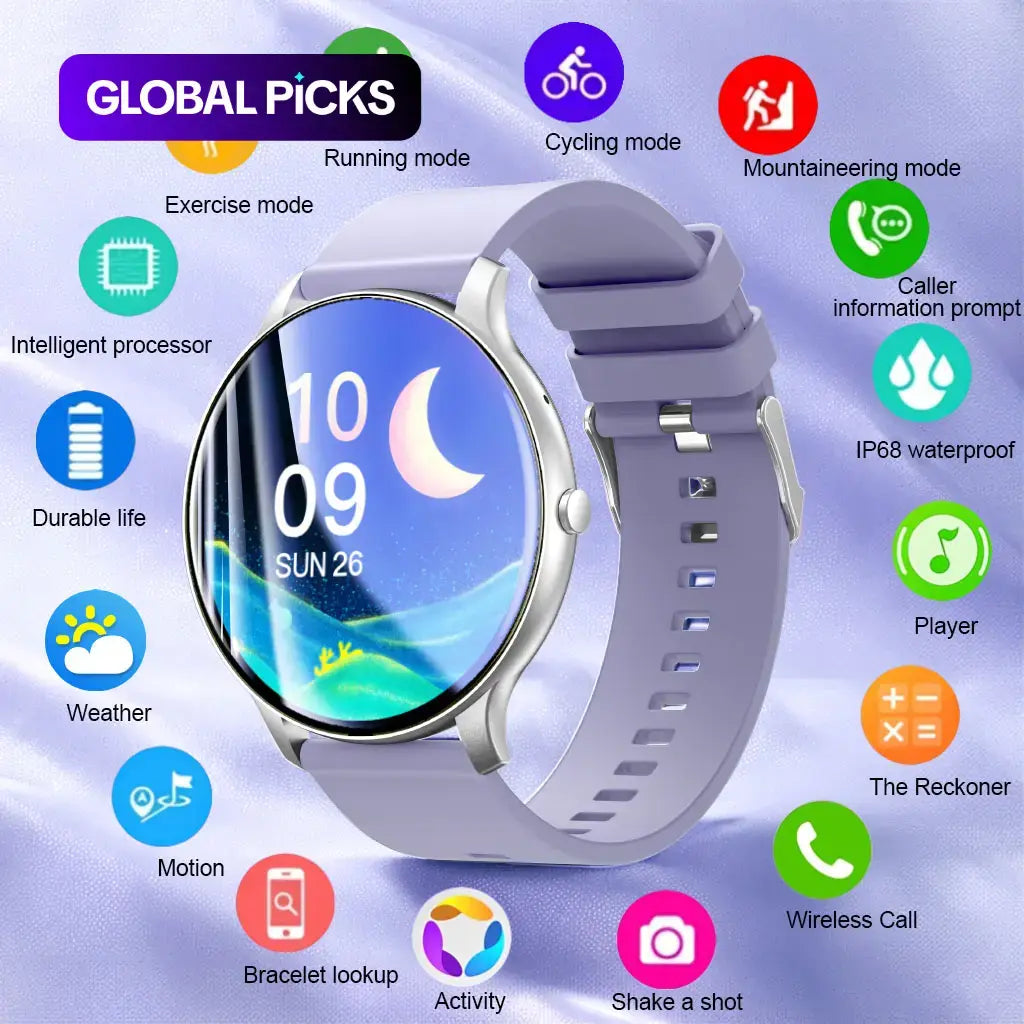 Multifunctional Smart Watch, Fashionable Digital Watch, Wearable Sports Watch, Waterproof Smart Watch for Women & Men #GLOBAL PICKS