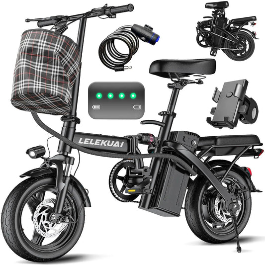 Electric Bike for Adults and Teens, 520W-1200W Motor, 20-28MPH, 32 Miles Range, 48V 10Ah Battery, 3-Level Pedal, Customized