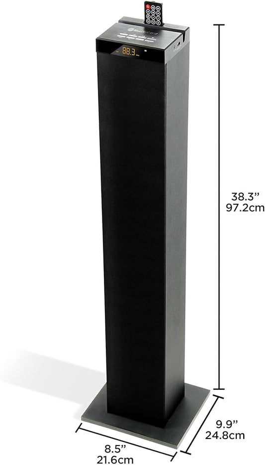 Bluesync STW Bluetooth Tower Floor Standing Speaker with Integrated Subwoofer (2.1 Channel)