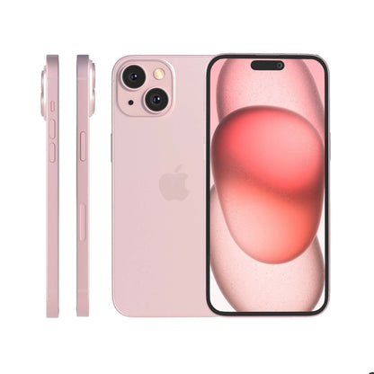 Factory Unlocked  Iphone 15 plus Cell Phone 256GB 4383 Mah 6 GB RAM Pink, Bluetooth