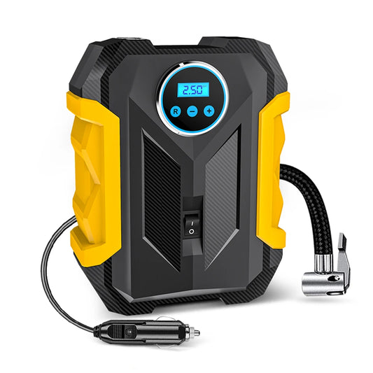 150Psi 12V Inflator: Digital Display, Led Light, Smart Tire Pressure, 3M Cord - for Cars, Bikes, Balls