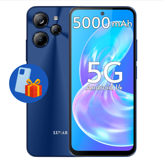 Eclipse L1 5G Unlocked Smartphone, 128GB, 6.79", Aura Blue ,Fast Charging, AI Camera