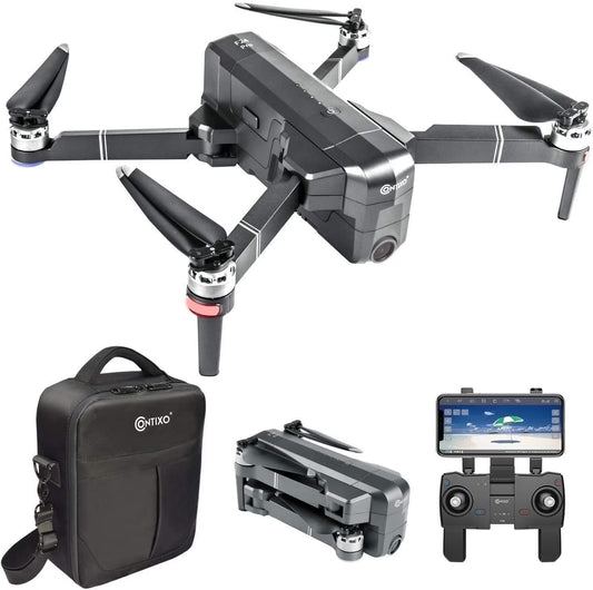 F24 Pro GPS Drone with Camera, 4K RC Drone with 30-Min Flight and 1600 Ft Range, Foldable, Black