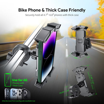 Universal Bike Phone Mount Motorcycle Handlebar Clamp Scooter Clip for Iphone Android GPS